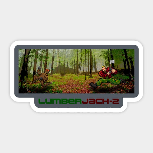 LumberJack-2 Sticker by floreakalapa